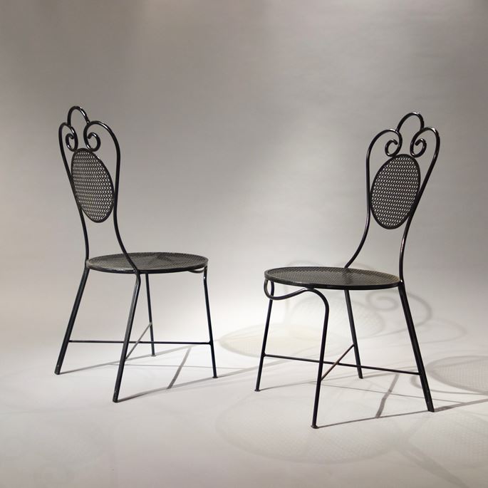 Mathieu Mategot - Set of 2 chairs and 2 armchairs | MasterArt